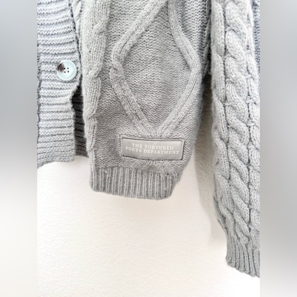 Taylor Swift Tortured Poets Department Album Cardigan Sweater XL Swiftie Merch - Picture 3 of 7
